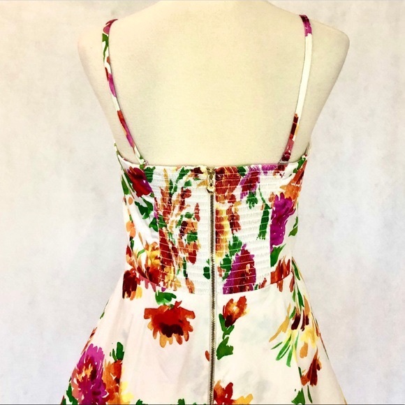 Betsey Johnson Strapless Floral Peplum Dress - Picture 5 of 8